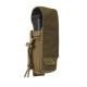 Pistol Magazine Pouch - Olive Green, Compact and tough, this pouch is crafted from 100% nylon Cordura fabric, designed to securely hold pistol magazines and similar-sized gear